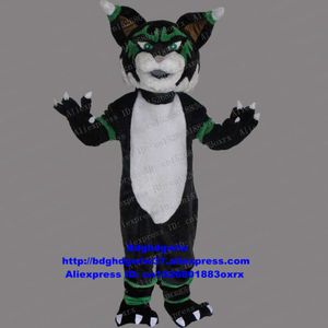 Mascotte kostuums zwart lang bont luipaard kat Lynx Catamount Bobcat Lince Luchs mascotte kostuum volwassen karakter canvass zakelijke bestellingen Zx7