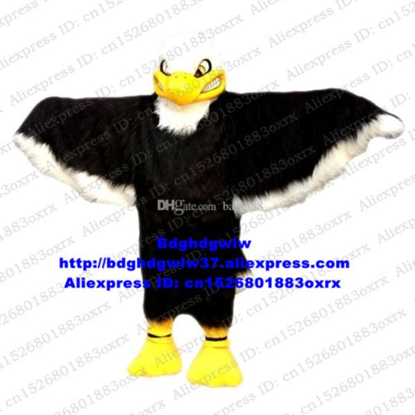 Disfraces de mascotas Negro Blanco Piel larga Águila Halcón Tercel Tiercel Halcón Buitre Disfraz de mascota Personaje Película Tema Folleto Distribución Zx665