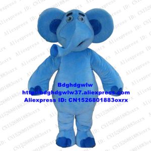 Costumes de mascotte Costume de mascotte d'éléphant bleu Costume de personnage de dessin animé adulte Costume d'ouverture d'une entreprise de nouveaux produits lançant Zx2190