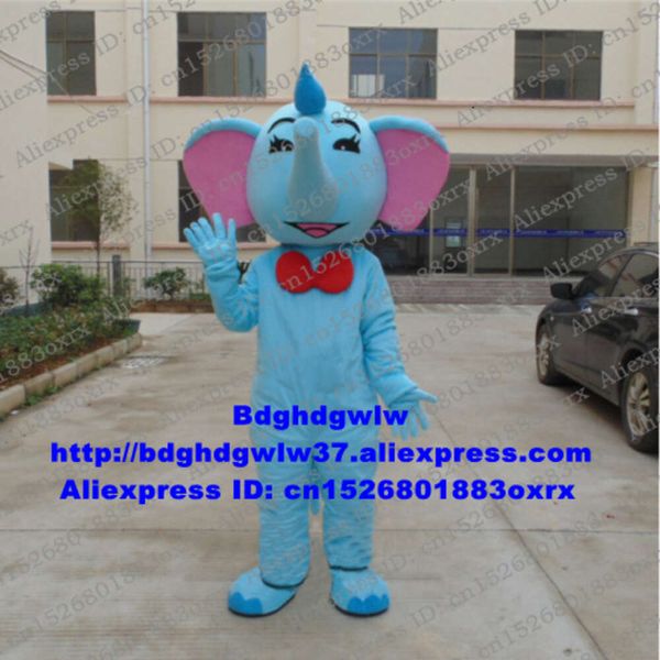 Disfraces de mascotas Elefante azul Disfraz de mascota elefish Traje de personaje de dibujos animados para adultos Traje Organizar una actividad Corte de cinta Cere Zx2873