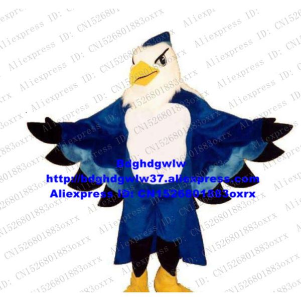 Disfraces de mascota Azul Piel larga Halcón Halcón Tercel Tiercel Águila calva Buitre Disfraz de mascota Adulto Comercial Calle Megaevento Zx1433