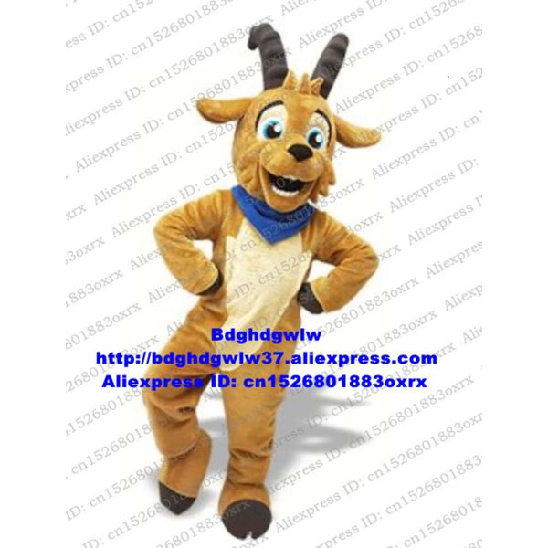 Costumes de mascotte Costume de mascotte de chèvre d'antilope brune Costume de personnage de dessin animé adulte Costume Activités du club Cérémonie de plafonnement Zx2972