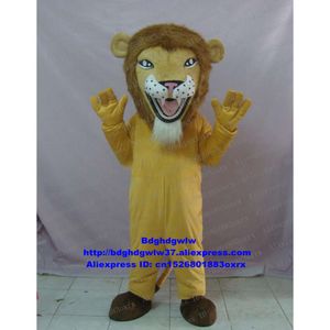 Costumes de mascotte Brown Lion Costume de mascotte d'animal sauvage Costume de personnage de dessin animé adulte Costume Promotions marketing Cérémonie de clôture Zx825