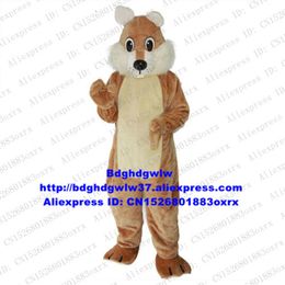 Costumes de mascotte marron longue fourrure écureuil mascotte Costume adulte personnage de dessin animé tenue Costume enfants programme Grad Night Zx641