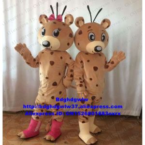 Costumes de mascotte Brown Panthera Pardus Cheetah Leopard Panther Pard Costume de mascotte Personnage Promotion de l'entreprise Figure de dessin animé Zx2389