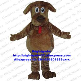 Costumes de mascotte Brown le chien fourrure moelleuse remue Labrador Rottweiler mascotte Costume adulte personnage Club activités cadeau de famille Zx732
