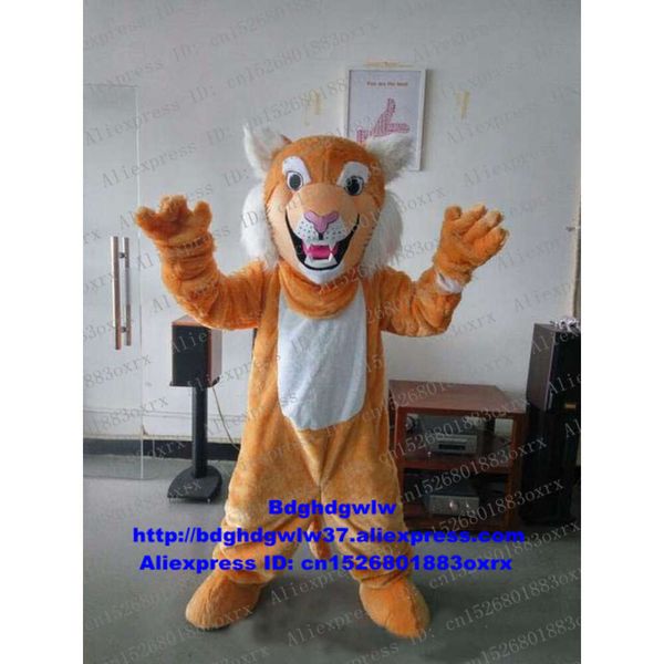 Costumes de mascotte Brown Wildcat Chat sauvage Caracal Lynx Catamount Bobcat Costume de mascotte Personnage de dessin animé Thème du film Organiser une activité Zx923