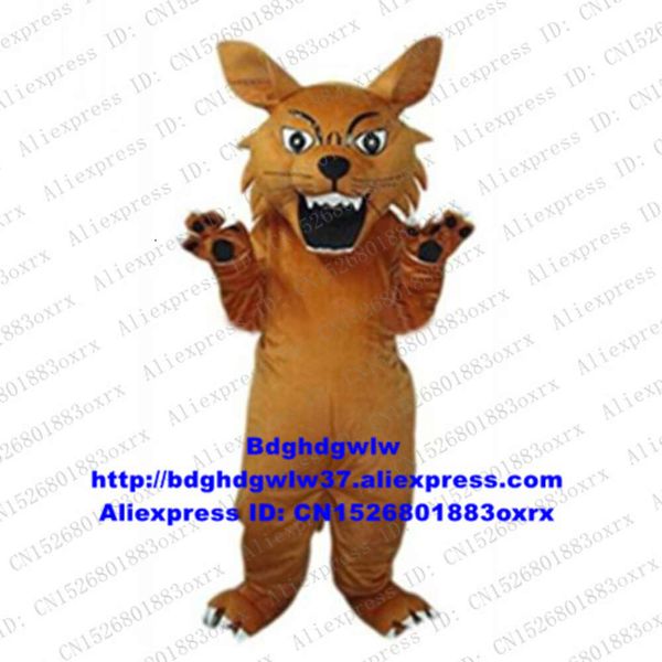 Costumes de mascotte Loup brun Coyote Chacal Dhole Lynx Catamount Bobcat Costume de mascotte adulte personnage de dessin animé session d'ouverture supermarché Zx2398