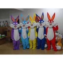 Costumes mascottes Bugs Bunny Rabbit 5 Cartoon publicitaire Costume Animal School Mascot Mascot Dosse Costumes