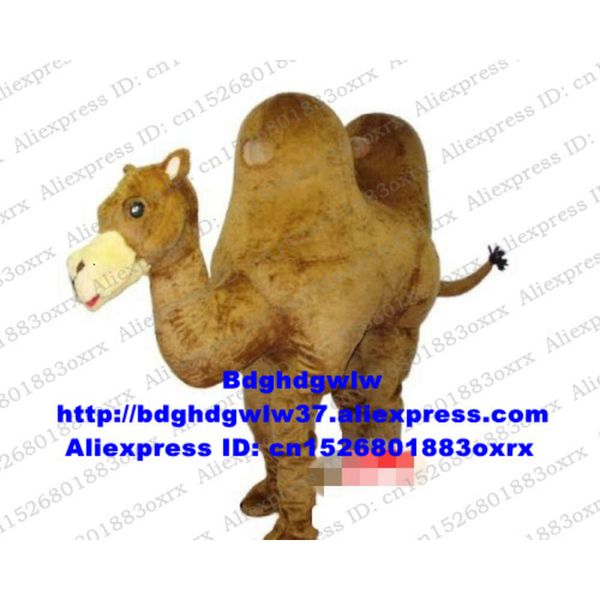 Costumes de mascotte Camel Double 2 personnes portent un costume de mascotte adulte personnage de dessin animé tenue scène propriétés marchandise rue Zx2952