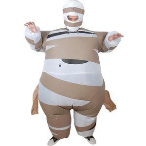 Mascottekostuums Carnaval Halloween Grappige Cartoon Figuur Kostuum Grappige Dikke Sfeer Prop Pak Enge Enge Egyptische Mummie Iatable Kleding