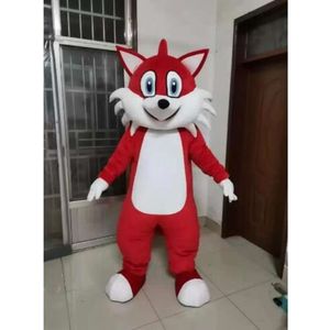 Disfraces de mascota Navidad Halloween Red Fox Mascotte Cartoon Plush Fancy Dress Disfraz de mascota