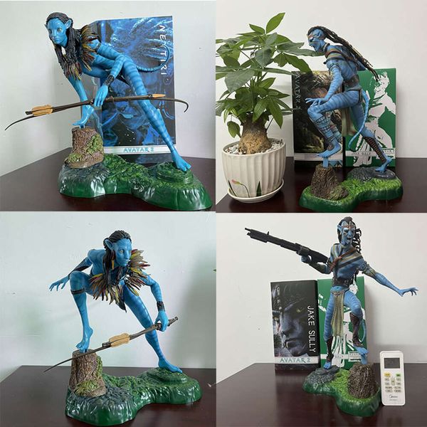 Costumes de mascotte Crazy Toys 1:6 Avatar 2 Neytiri Jake Sully Statue Pvc Action Figure Modèle Jouets Joint Mobile Poupée Bibliothèque Ornement Cadeau