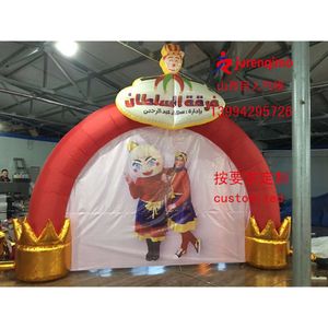 Costumes de mascotte Crown Arch iating Rainbow Gate Party Decoration personnalisée