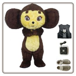 Costumes de mascotte Costume personnalisable Iatable adulte singe à grandes oreilles mascotte personnage de dessin animé Cheburashka