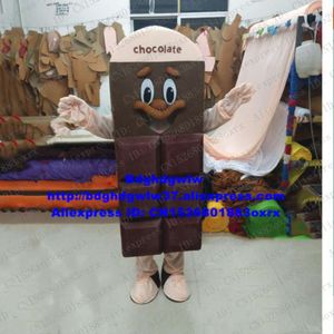 Costumes de mascotte Costume de mascotte de chocolat brun foncé Costume de personnage de dessin animé adulte Costume Réunion Bienvenue Cadeaux d'ouverture Célébration Zx1402