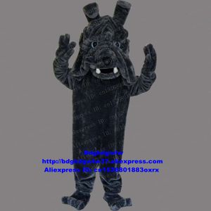 Costumes de mascotte bouledogue gris foncé Pitbull Bull Sharpei chien Shar Pei Shari Pie Costume de mascotte adulte vacances carré publicité Zx914