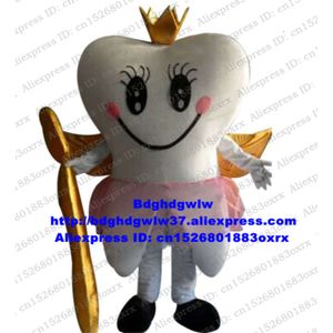 Costumes de mascotte Dent Tooth Angel Teeth Angell Denttooth Angelhood Costume de mascotte adulte personnage de dessin animé les gens les portent réunion bienvenue Zx451