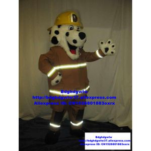Costumes de mascotte Pompier Pompier Chien Costume De Mascotte Adulte Personnage De Dessin Animé Tenue Centre Commercial Performance Théâtrale Zx1533