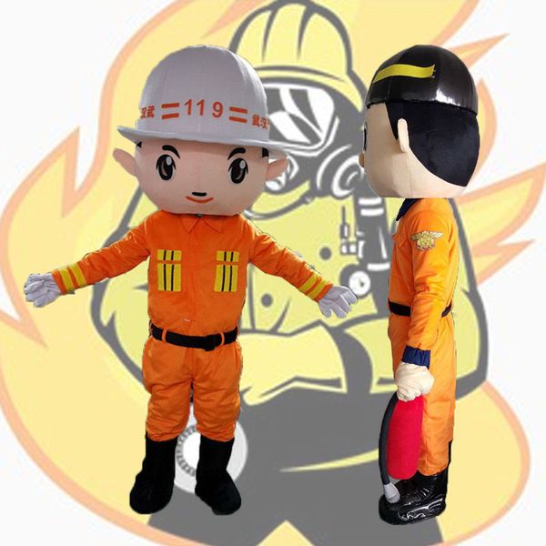 Costumes de Mascotte pompier Mascotte déguisement déguisement Cosplay thème Mascotte personnage de dessin animé Mascotte taille adulte nouveauté