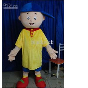 Mascot Costumes mousse Blue Hat Boy Cartoon en peluche Christmas Fancy Dishor Halloween Mascot Costume