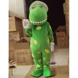 Mascottekostuums Schuim Leuke Groene Dinasaur Cartoon Pluche Kerst Fancy Dress Halloween Mascottekostuum