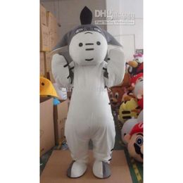 Costumes de mascotte mousse mignon caricature gris gris animé sophisse de Noël Halloween Mascot Costume
