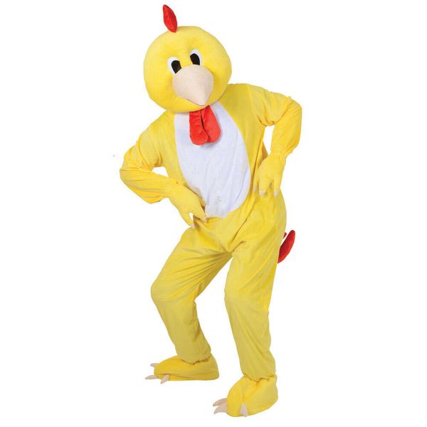Costumes de mascotte mousse Funky poulet dessin animé en peluche noël déguisement Halloween mascotte Costume