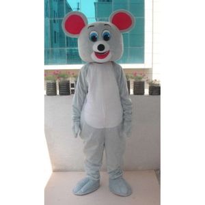 Costumes de mascotte mousse de souris grise dessin animé en peluche de Noël fantaisie Halloween Mascot Costume