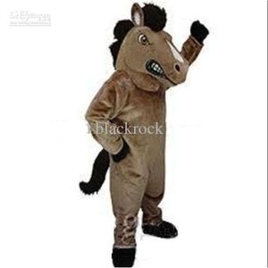 Costumes de mascotte mousse cheval âne dessin animé en peluche noël déguisement Halloween mascotte Costume