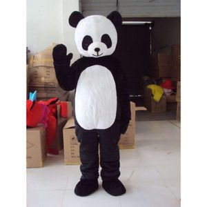 Costumes de mascotte mousse Panda Doll Cartoon en peluche de Noël déguisement Halloween Mascot Costume