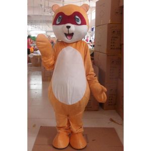 Costumes de mascotte en mousse de raton laveur, poupée de dessin animé en peluche, robe fantaisie de noël, Costume de mascotte d'halloween