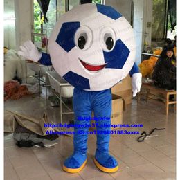Costumes de mascotte Football Soccer Foot Ball Costume de mascotte Costume de personnage de dessin animé adulte Costume Cérémonie de capsulage Ruban Coupe Cere Zx1182
