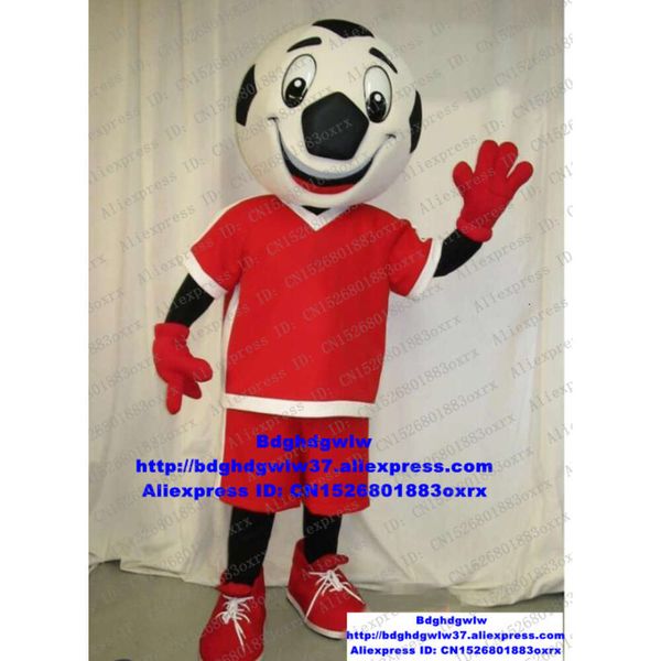 Costumes de mascotte Football Football Foot Ball Costume de mascotte adulte personnage de dessin animé tenue costume hilarant drôle expression d'affection Zx1424