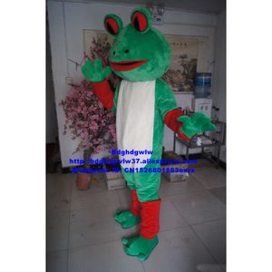 Mascottekostuums Kikker Pad Bufonid Bullfrog Mascottekostuum Volwassen Stripfiguur Outfit Pak Levendig Hoogwaardige Canvass Zakelijke bestellingen Zx1605