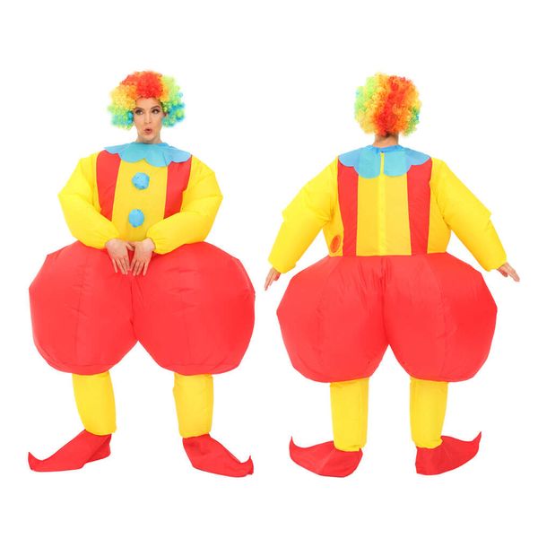 Disfraces de mascota Diversión Divertido Gran culo Payaso Disfraz Iable Carnaval Halloween Navidad Juego de marionetas Juguete Anime Fiesta de cumpleaños Traje unisex