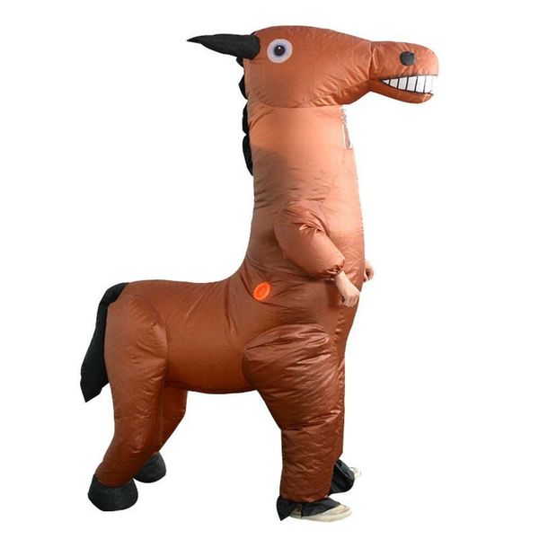 Disfraces de mascotas Personaje de animal de dibujos animados divertido Disfraz de caballo activo Fiesta de carnaval de Halloween Fiesta de cumpleaños Accesorios de regalo para mascotas