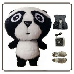 Disfraces de mascota gigante cabeza grande Panda fiesta muñeco de peluche disfraz de mascota Iable vacaciones nuevos accesorios