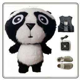 Mascottekostuums Giant Big Head Panda Party Pluche pop Iatable mascottekostuum Vakantie nieuwe rekwisieten