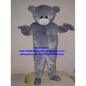 Costumes de mascotte Costume de mascotte d'ours gris Costume de personnage de dessin animé adulte Costume de cérémonie d'ouverture d'enseignement de la petite enfance Zx1622
