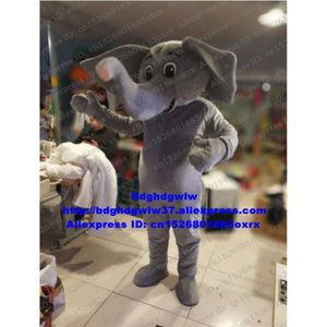 Costumes de mascotte Costume de mascotte d'éléphant gris éléphant adulte tenue de personnage de dessin animé costume session d'ouverture à la mode Morden Zx2960