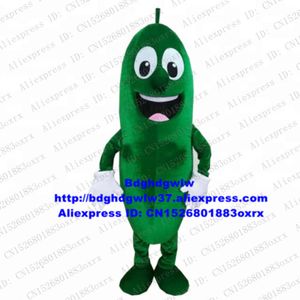 Costumes de mascotte Concombre vert Cuke Cusumber Serviette Gourde Loofah Luffa Melon Costume de mascotte Personnage Adieu Banquet portait belle Zx2543