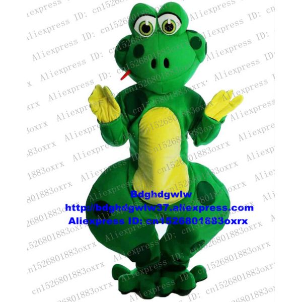 Costumes de mascotte Grenouille verte Crapaud Bufonid Bullfrog Costume de mascotte Personnage adulte Promenade sans véhicule Vêtements de dessin animé Zx682