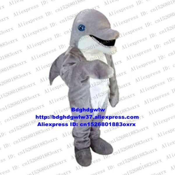 Costumes de mascotte Dauphin gris Marsouin Porc de mer Delphinidés Baleine Cétacé Costume de mascotte Personnage de dessin animé Salons MINIPINK Meilleur vendeur Zx2661