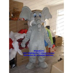Costumes de mascotte Elephant Elephish Adult Cartoon Characon Tiptifit Teste Costume de célébration habillée en mascotte ZX906