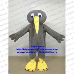 Costumes de mascotte Costume de mascotte d'oiseau Kiwi gris Costume de personnage de dessin animé pour adulte Costume de grande taille Film d'image d'entreprise ZX2124