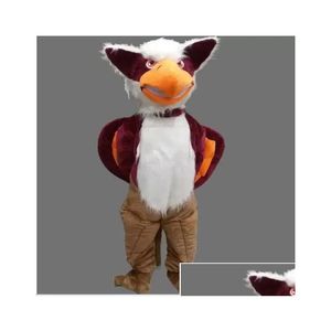 Disfraces de mascota Hallowee Animal Griffin Disfraz Tema de dibujos animados Personaje Carnaval Adt Vestido unisex Navidad Fancy Performance Party Dhoyf