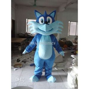 Costumes de mascotte Halloween Christmas Blue Fox Mastret Mastret Anchy Fancy Dishy Mascot Costume