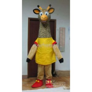 Costumes de Mascotte Halloween noël belle Girafe Mascotte dessin animé en peluche déguisement Mascotte Costume