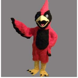 Costumes de Mascotte Halloween noël oiseaux rouges Mascotte dessin animé en peluche déguisement Mascotte Costume